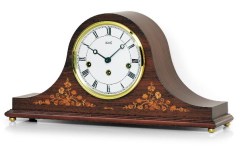 機械式が魅力！AMS報時置き時計 2188-1　アームス置時計　木象嵌