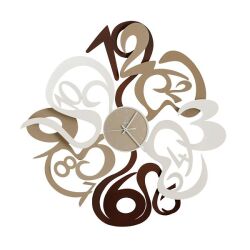Arti e Mestieri 掛け時計　アルティ・エ・メスティエリ 2615-C40 corten/beige/white イタリア  Denver　壁掛け時計【送料無料】