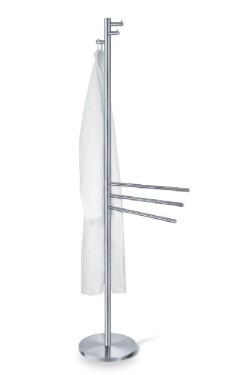 シンプルでクールなデザインか魅力！　コートａｎｄタオルラック CIVIO 40248　ステンレス製 ＺＡＣＫ