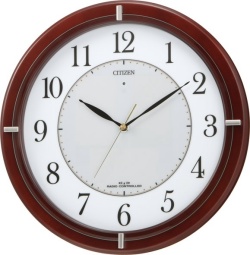 乾電池が不要のエコマーク商品です！　電波掛け時計4MY768-006　エコライフ　M768　シチズン時計