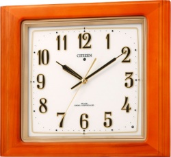 お部屋の明るさを感知して自動点灯します！　シチズン電波掛け時計　ピュアライト　ネムリーナピュアM787