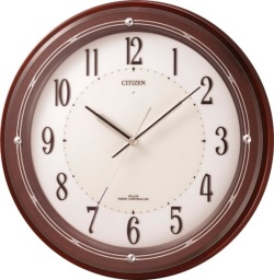 補助電池搭載のサイレントソーラークロック！　電波掛け時計4MY796-006　サイレントソーラーM796　シチズン時計