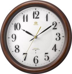 七宝柄がお洒落　掛け時計　ハイグレード　RHG-M009　掛け時計　リズム時計　壁掛け時計 4MY850HG06　名入れ