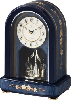 象嵌細工が美しい！置き時計　ハイグレード　RHG-S70　リズム時計　4SG786HG04　無料名入れ