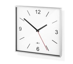 ドイツ ZACK ステンレス掛け時計 スクエア　26cm Wall Clock SILLAR 60053