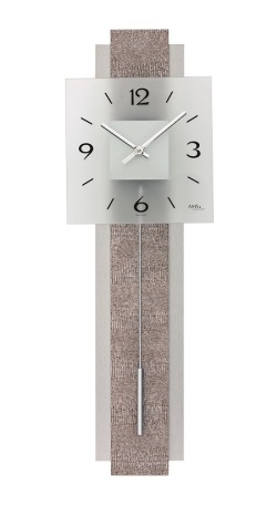 レザー模様が斬新です！　ＡＭＳ（アームス)振り子時計　7322