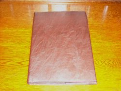 レザーノートカバー＆ノート　A4　ダークブラウン