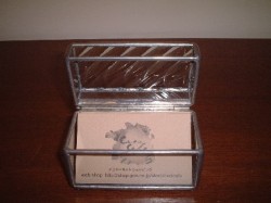 お洒落に綺麗に収納！カードホルダー　ガラス