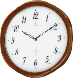 天然木の掛け時計　ハイグレード　RHG-M108　掛け時計　リズム時計　壁掛け時計 8MY473HG06 無料名入れ