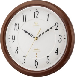 天然木の掛け時計　ハイグレード　RHG-M110　掛け時計　リズム時計　壁掛け時計 8MY474HG06　無料名入れ