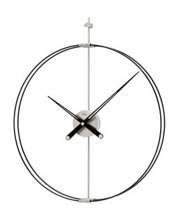 お洒落なＡＭＳアームス掛け時計　ドイツ　9656　AMS時計  メタル　カーボン