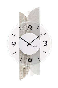 AMS掛け時計　ＡＭＳ掛け時計　アームス壁掛け時計　AMS9668 天然木　コンクリート【送料無料】