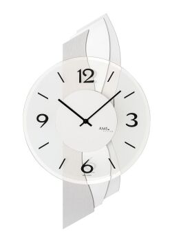 AMS掛け時計　ＡＭＳ壁掛け時計　アームス壁掛け時計　AMS9670　アルミニウム【送料無料】