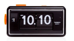 カラーコンビネーションが美しいTWEMCO置時計 AL-30BLACK-BLACK