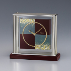 金沢箔の伝統技法と時計職人の技が生む和モダンの美！セイコー置時計　SEIKO　DECOR　AZ750R