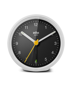 【日本正規代理店品】　BRAUNアラームクロック　　BRAUN Classic Analog Alarm Clock BC12WB 　BRAUN目覚まし時計  ブラウンアラームクロック