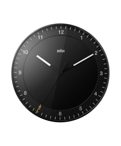【日本正規代理店品】　ブラウン　BRAUN　掛け時計　　BC17B 　ブラック　壁掛時計　シンプル　モダン