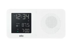 【日本正規代理店品】　ブラウンBRAUNラジオ　グローバル電波アラームクロック　　BNC010WH-SRC