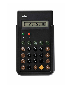 【日本正規代理店品】　ブラウンBRAUN Calculator 電卓 BNE001BK