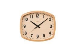 シャンブル電波掛け時計　R-SQUARE CLOCK 電波時計　CHAMBRE掛け時計　 CH-028OAK　オーク