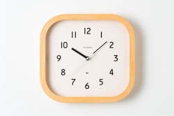 シンプ＆モダンなデザイン　ブナ材の掛け時計 CHAMBRE 　CH068NA  Calme CLOCK アラビア数字