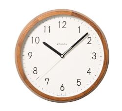 BRUNCH CLOCK シャンブル掛け時計 電波時計 ウォルナット　掛け時計　CHAMBRE　掛け時計　CH-056WN