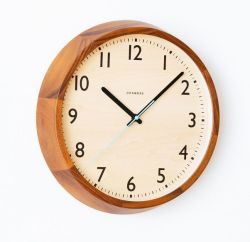 DROP CLOCK シャンブル掛け時計 電波時計 ウォルナット　北欧　掛け時計 　CHAMBRE掛け時計　 CH-039WN