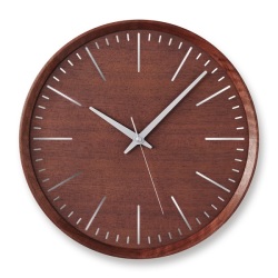 Lemnos　レムノス　掛け時計　Fluct　ウォルナット　DFI23-08WN　φ350ｍｍ