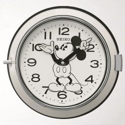 ミッキ-のレトロクロック！ディズニー掛け時計　FS504W　セイコー　SEIKO掛け時計