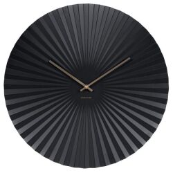 Karlsson　カールソン　掛け時計　Karlsson Sensu Clock Large - Black　ブラック　壁掛け時計　KA5658BK 【送料無料】