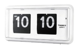 TWEMCOシンプルクロック　　QT-30ホワイト　置き掛け兼用時計