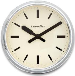 ロジャーラッセルRogerLascelles社製 Deep Retro Chrome Wall Clock 36cm掛け時計　RETRO-LONDON-CHROME