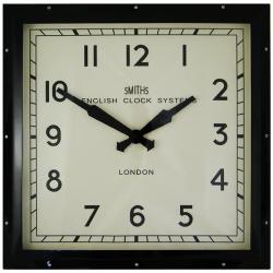 レトロデザイン！ロジャーラッセルRogerLascelles社製 Smiths Retro Clock 41cm掛け時計　SM-ENGLISH-BLACK