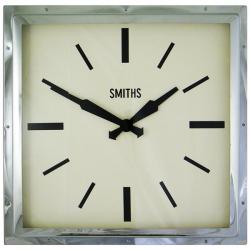 レトロデザイン！ロジャーラッセルRogerLascelles社製 Smiths Retro Clock 41cm掛け時計　SM-MODERN-CHROME
