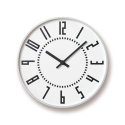 Lemnos　レムノス掛け時計 TIL16-01WH 　EKI CLOCK　エキクロック　ホワイト