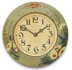 アンティーク調でお洒落！ロジャーラッセル掛け時計　RogerLascelles掛け時計　Tin Wall Clock, Daisy Design   壁掛け時計　TIN-DAISY