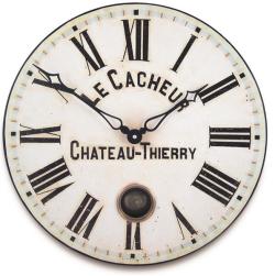ロジャーラッセルRogerLascelles掛け時計Antique French Clockmaker's Dial with Pendulum    41cm振り子時計　TW-PEND-CACHEUR