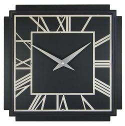 レトロでお洒落なスクエアウッド！ロジャーラッセルRogerLascelles社製　掛け時計　WD-DECO-BLACK