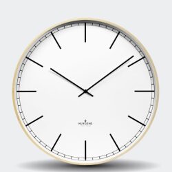 ホイヘンス HUYGENS CLOCK オランダ　インデックス掛け時計 45cm Wood Wall Clock WOOD-INDEX45 　壁掛け時計【送料無料】
