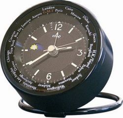 携帯に便利！トラベルクロック　atopワールドタイムWTA-5　ブラック