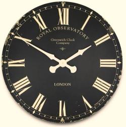 ロジャーラッセルRogerLascelles掛け時計 Extra Large Greenwich Dial in Black  70cm 壁掛け時計　XL-GRNWCH-BLK