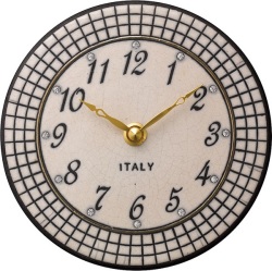 陶器の温かさとイタリアンアートに溢れる魅力！　アントニオ・ザッカレラ　Antonio Zaccarella 陶器　置き掛け兼用時計　ZC923-003