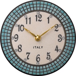 陶器の温かさとイタリアンアートに溢れる魅力！　アントニオ・ザッカレラ　Antonio Zaccarella 陶器　置き掛け兼用時計　ZC924-004