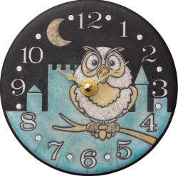 陶器の温かさとイタリアンアートに溢れる魅力！　アントニオ・ザッカレラ陶器　置き掛け兼用時計　ZC925-004