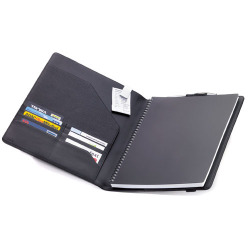 レザーノート＆手帳カバーA4　BOK29LE　ブラック　TROIKA