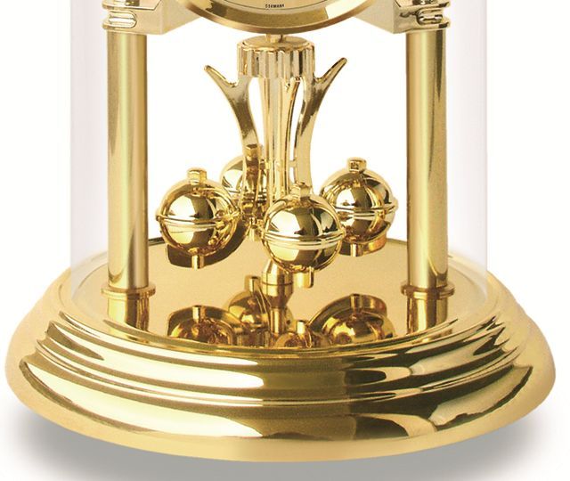 ガラスドームがお洒落です！AMS（アームス）振り子置き時計 1203/時計