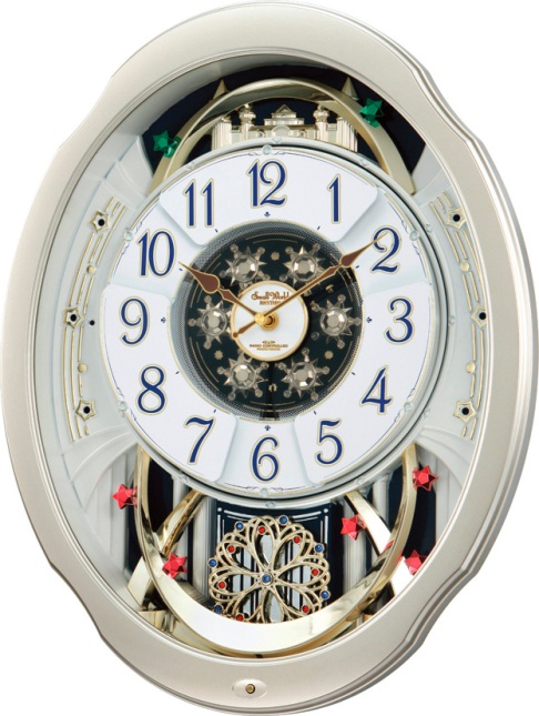 文字盤がメロディに合わせてダイナミックに変化！からくり時計スモール