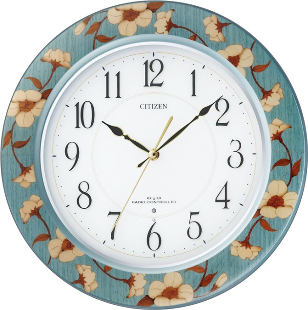 象嵌細工で高級感があふれています！電波掛け時計 プリュマージュM457F