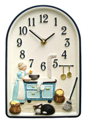 Terrastudio　セラミック時計　  テラスタジオ　陶器　掛け時計　ドイツ製　Wall Clock 00-0972 壁掛け時計　手造り　ギフト　贈り物　お洒落【送料無料】