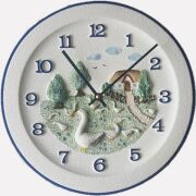 Terrastudio セラミック テラスタジオ 陶器 掛け時計 ドイツ製 Wall Clock 00-2406 壁掛け時計 手造り 贈り物